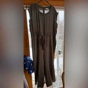 Olive green Calvin Klein jumpsuit
